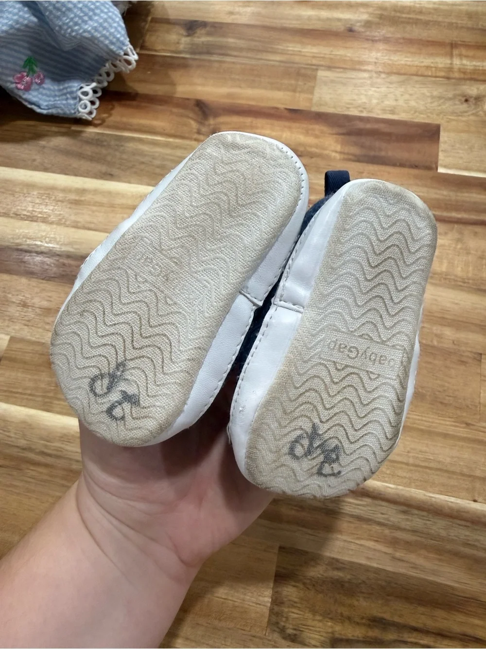 GAP Navy Bunny Face Baby Slip-On Shoes